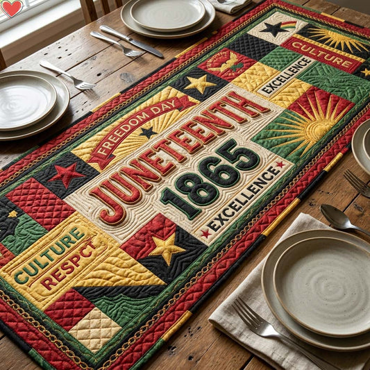 Juneteenth Legacy Quilted Table Runner GDTONTD180