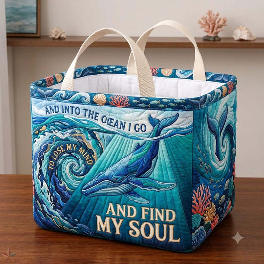 Into The Ocean Quilted Storage Basket GDTONTD1847