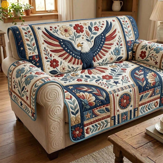 Liberty Bloom Quilted Sofa Cover GDTONTD185
