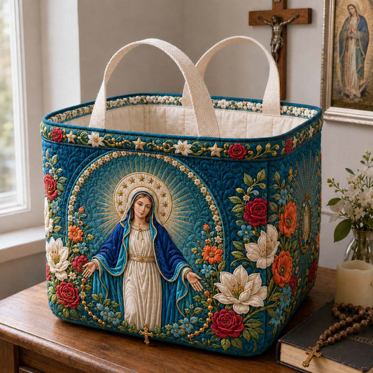 Garden Of Grace Quilted Storage Basket GDTONTD1850