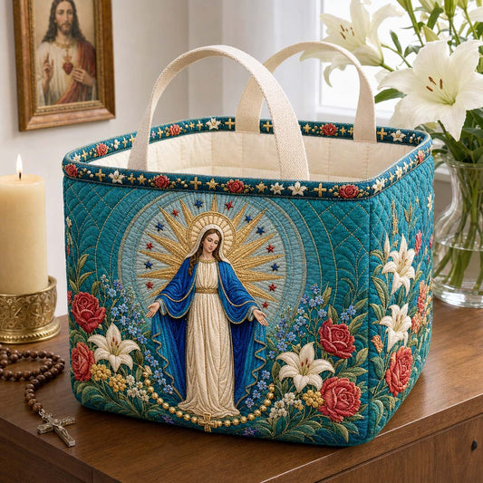 Halo Of Grace Quilted Storage Basket GDTONTD1853