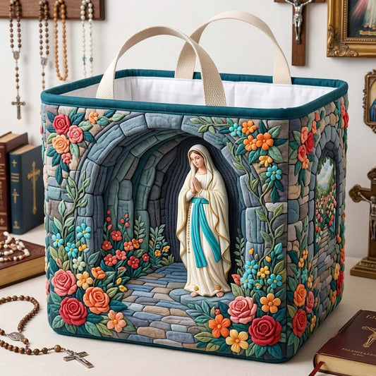 Grotto Of Grace Quilted Storage Basket GDTONTD1854