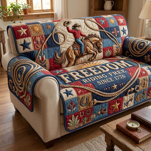 Cowboy Spirit Quilted Sofa Cover GDTONTD187