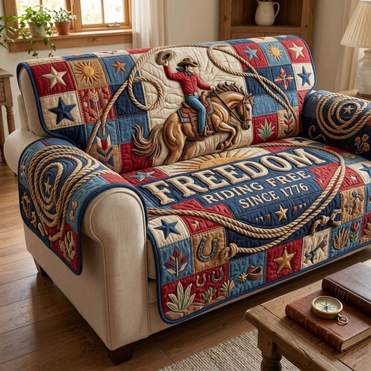 Cowboy Spirit Quilted Sofa Cover GDTONTD187