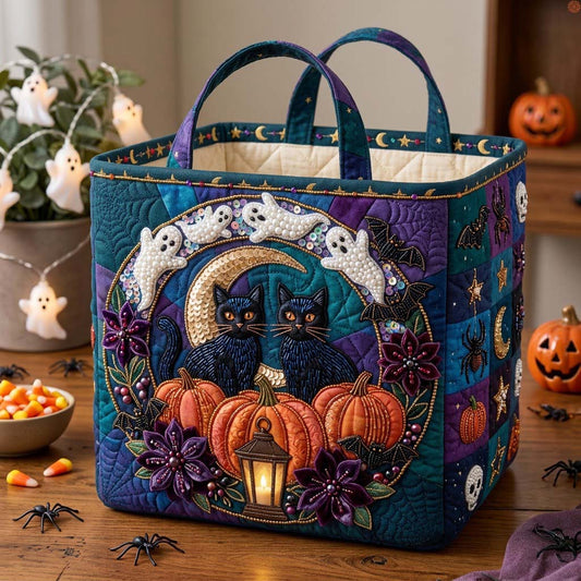 Midnight Jewel Harvest Quilted Storage Basket GDTONTD1882