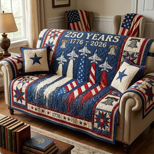 Jet Tribute Quilted Sofa Cover GDTONTD189