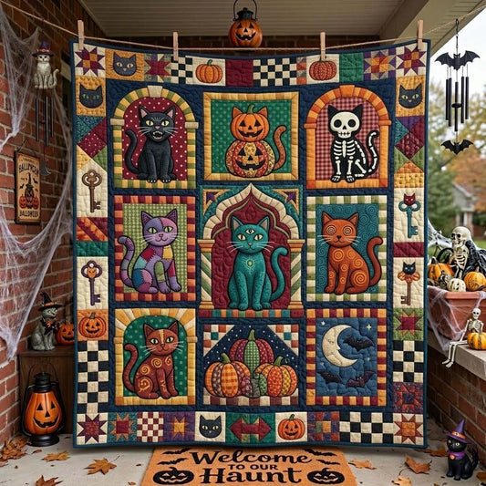 Curio Cabinet Of Familiars Quilted Blanket GDTONTD1894