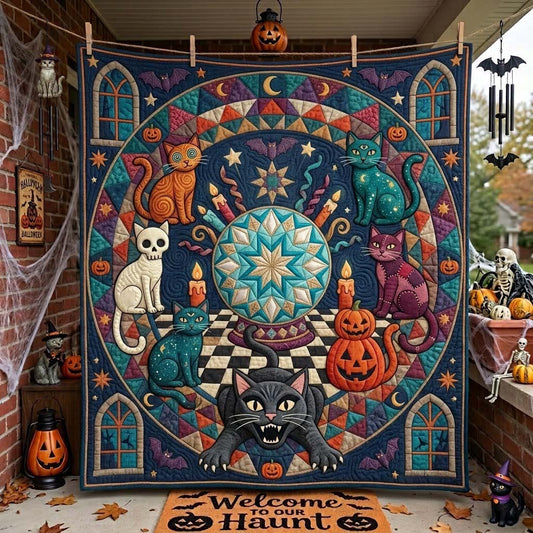 Cat Circle Quilted Blanket GDTONTD1895