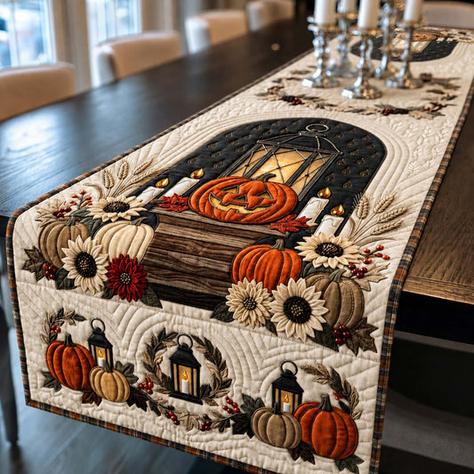 Lantern Lit Harvest Shrine Quilted Table Runner GDTONTD1899