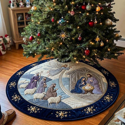 Shepherds First Light Quilted Tree Skirt GDTONTD1907