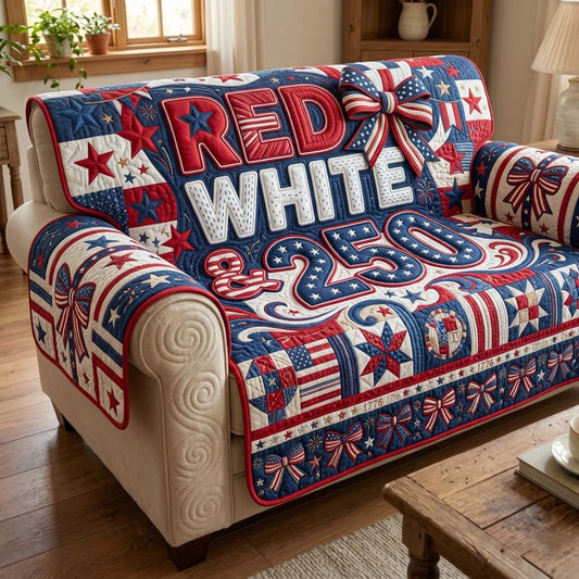 Patriot Pride Quilted Sofa Cover GDTONTD192