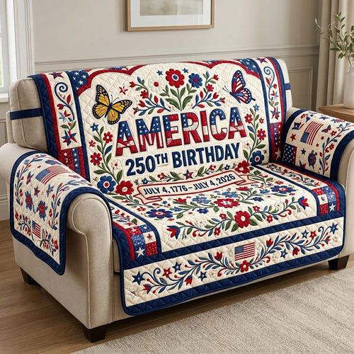 Birthday Garden Quilted Sofa Cover GDTONTD196