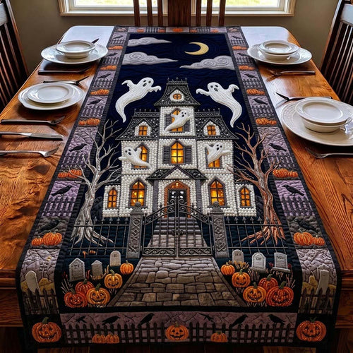 Haunted Pearl Manor Quilted Table Runner GDTONTD1966