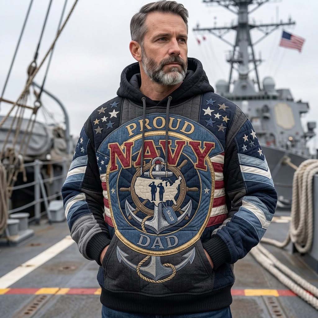 Proud Navy Legacy Crest Hoodie GDTONTD1970