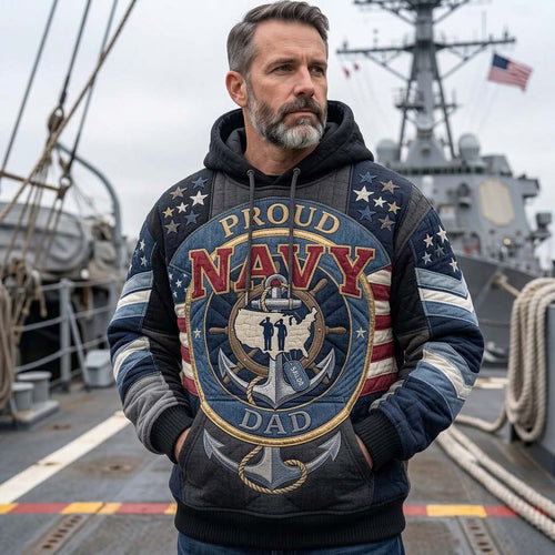 Proud Navy Legacy Crest Hoodie GDTONTD1970