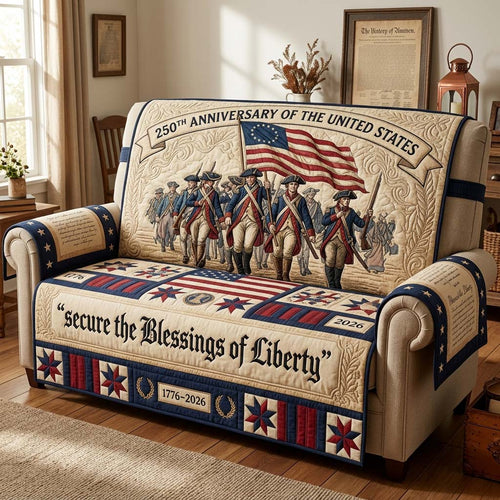 Liberty March Quilted Sofa Cover GDTONTD198