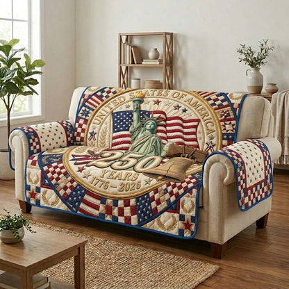 America Liberty Anniversary Quilted Sofa Cover GDTONTD20