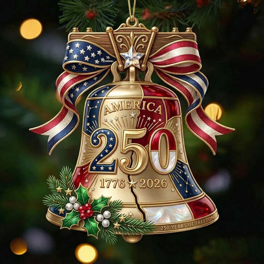 Liberty Bell 250 Christmas Mica Ornament GDTONTD2059