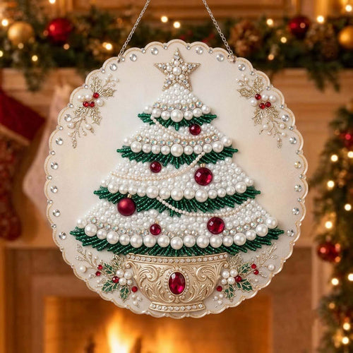 Snowfall Christmas Tree Christmas Mica Ornament GDTONTD2068