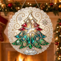 Stained Christmas Tree Christmas Mica Ornament GDTONTD2072