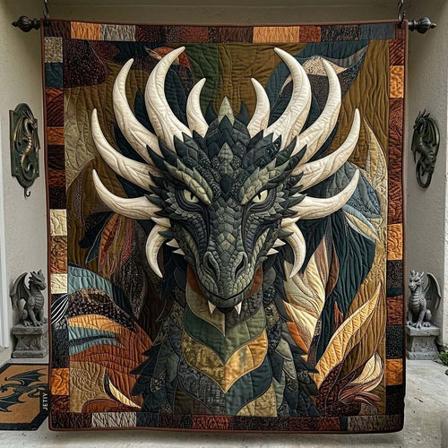 Bone Horn Dragon Quilted Blanket GDTONTD2076