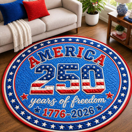America 250 Freedom Quilted Round Mat GDTONTD22