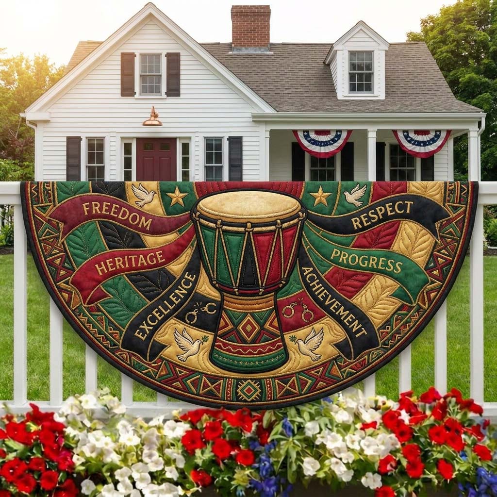 Juneteenth Honor Fan Flag GDTONTD224