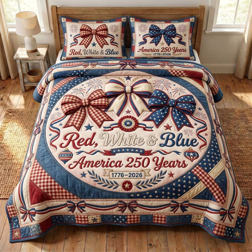 Heritage Bows Quilted Bedding Set GDTONTD230