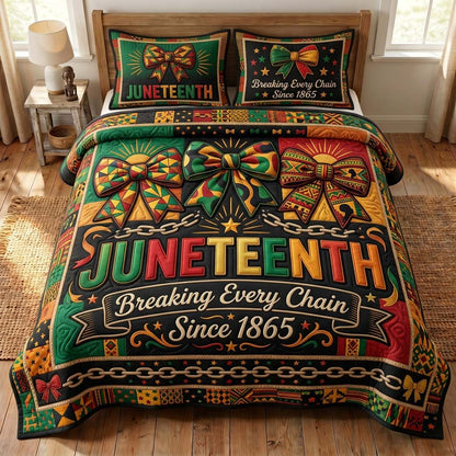 Freedom Chains Quilted Bedding Set GDTONTD235