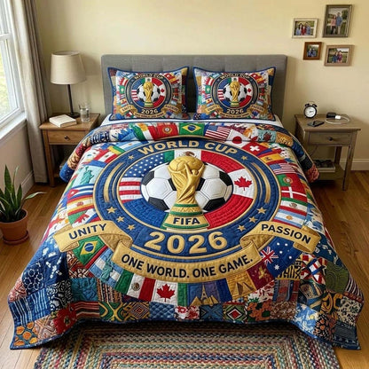 World Unity Quilted Bedding Set GDTONTD268