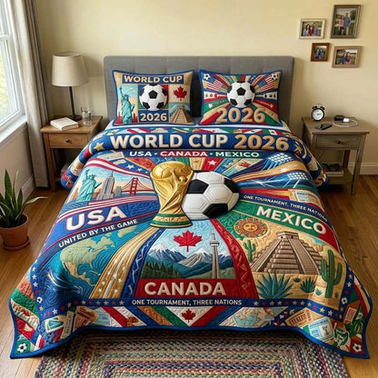 Three Nations Quilted Bedding Set GDTONTD274