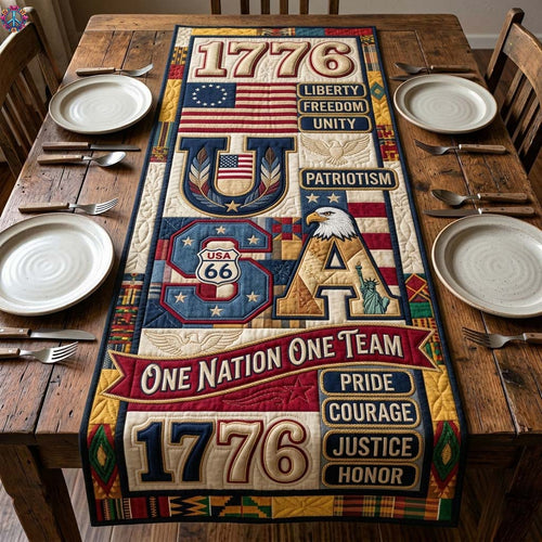 Star Union Quilted Table Runner GDTONTD295