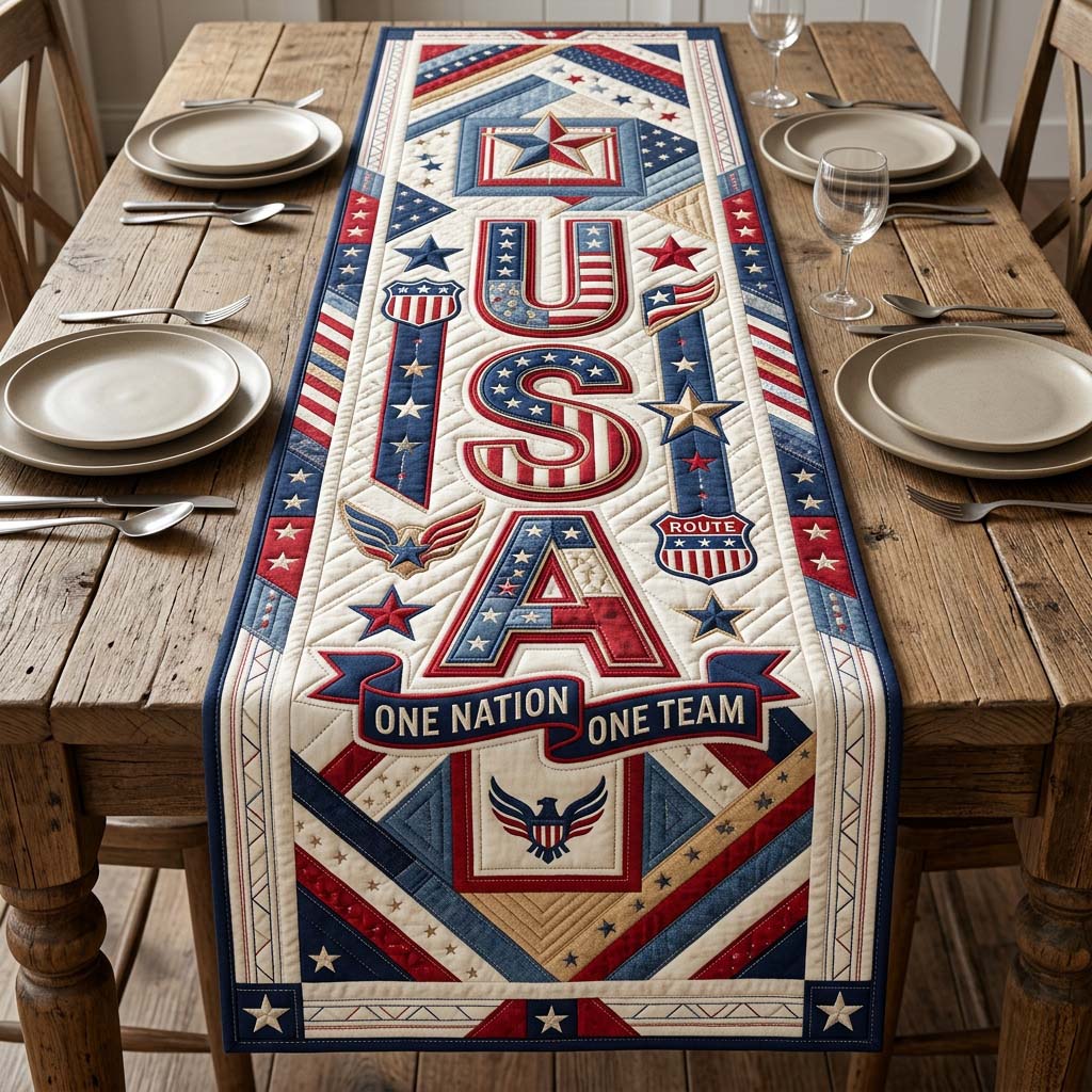 Eagle Liberty Quilted Table Runner GDTONTD303