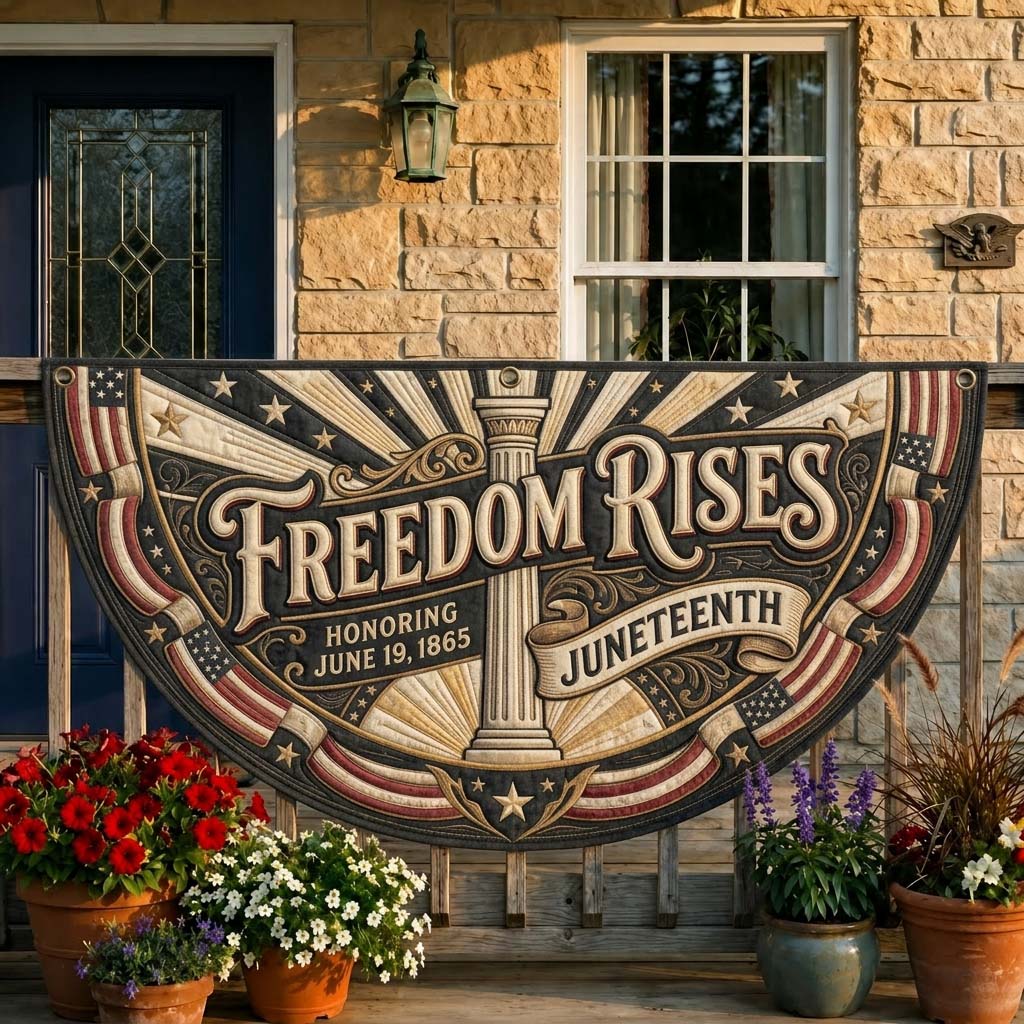 Freedom Rises Fan Flag GDTONTD342