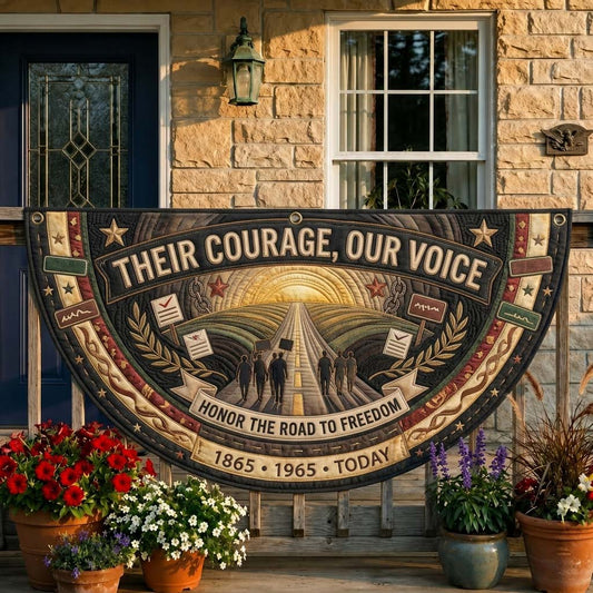 Courage Road Fan Flag GDTONTD344