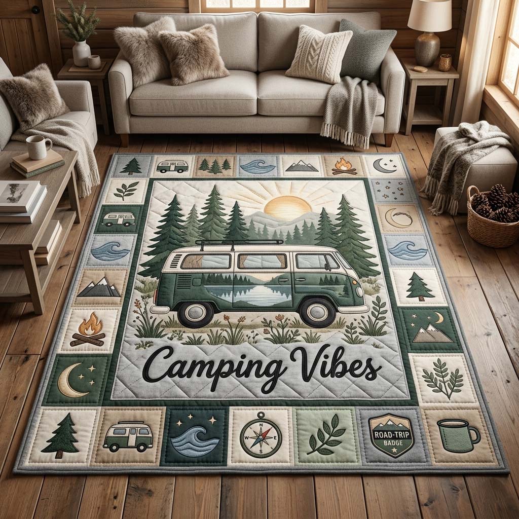 Camping Vibes Area Rug GDTONTD36