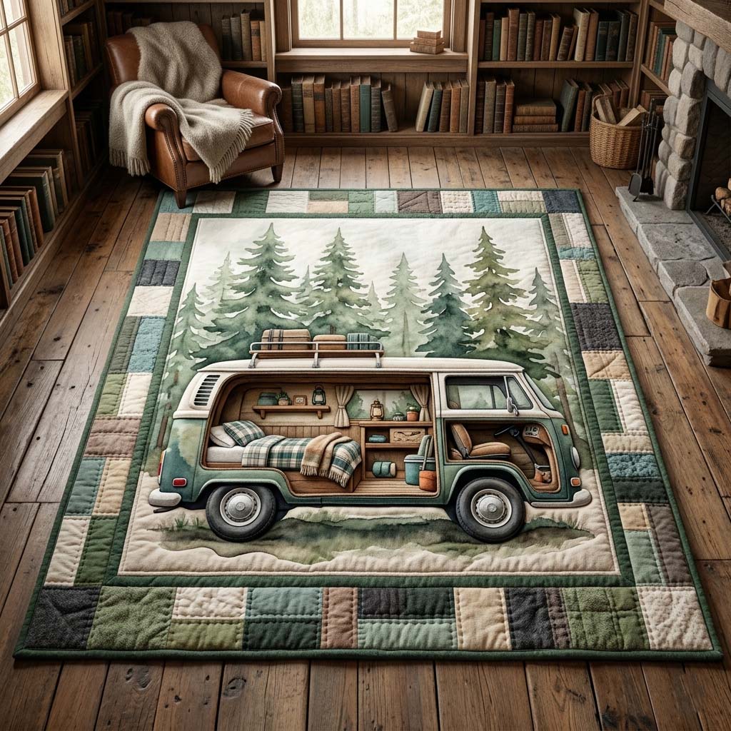 Forest Vanlife Area Rug GDTONTD39