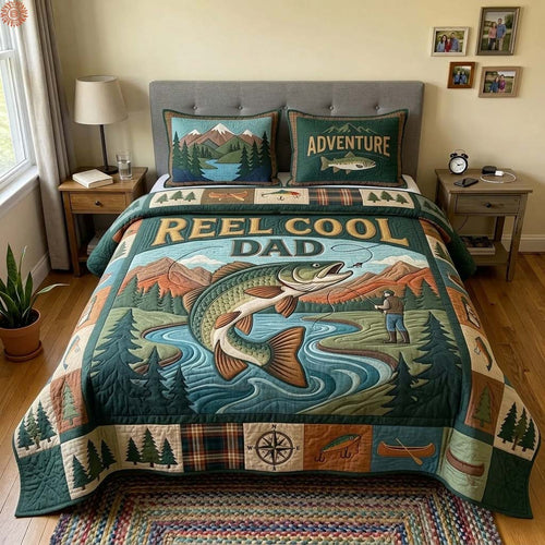 Reel Cool Legacy 3-Piece Quilted Bedding Set GDTONTD435