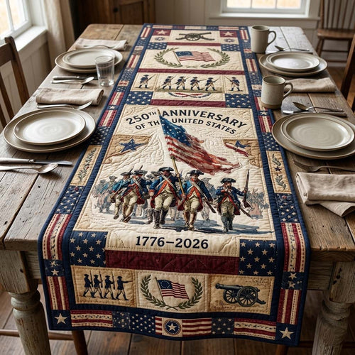 Patriot March Quilted Table Runner GDTONTD45