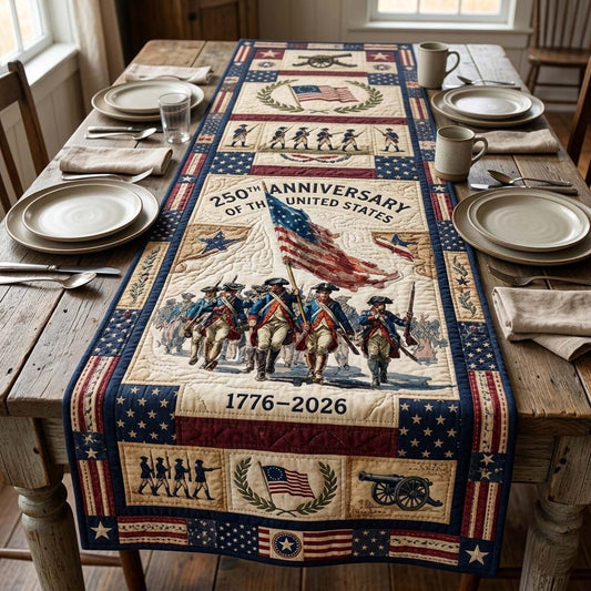 Patriot March Quilted Table Runner GDTONTD45