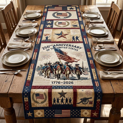 Freedom March Quilted Table Runner GDTONTD48