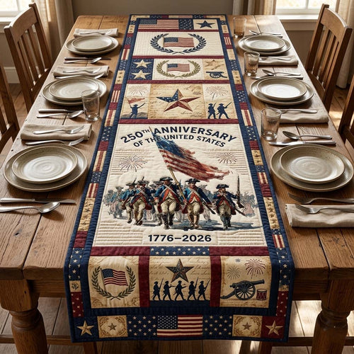 Freedom March Quilted Table Runner GDTONTD48