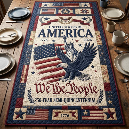 Liberty Eagle Quilted Table Runner GDTONTD50