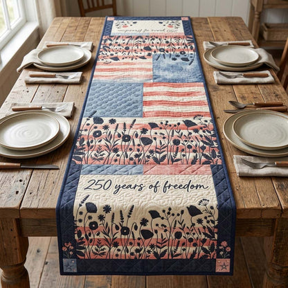 Patriotic Meadow Quilted Table Runner GDTONTD54