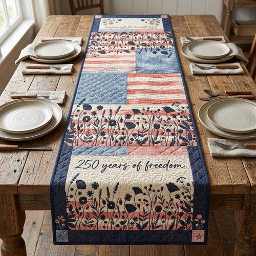 Patriotic Meadow Quilted Table Runner GDTONTD54