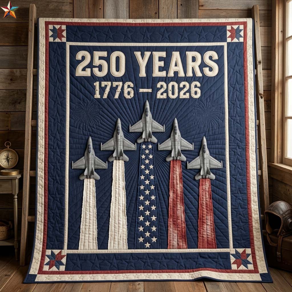 Freedom Flight Quilted Blanket GDTONTD62