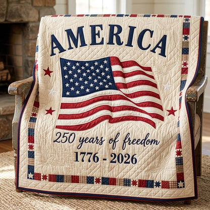 Freedom Flag Quilted Blanket GDTONTD63