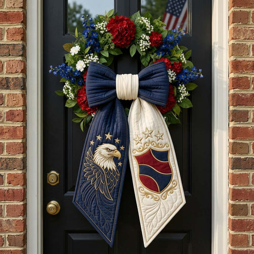 Freedom Shield Quilted Wreath Sash  GDTONTD705