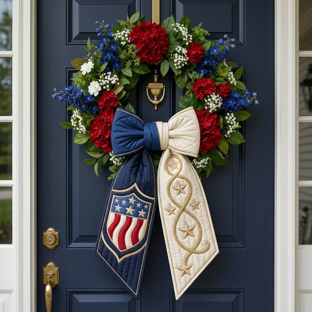 Liberty Loop Quilted Wreath Sash  GDTONTD707