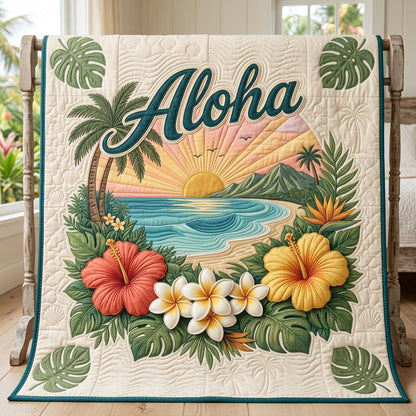 Aloha Paradise Quilted Blanket GDTONTD73